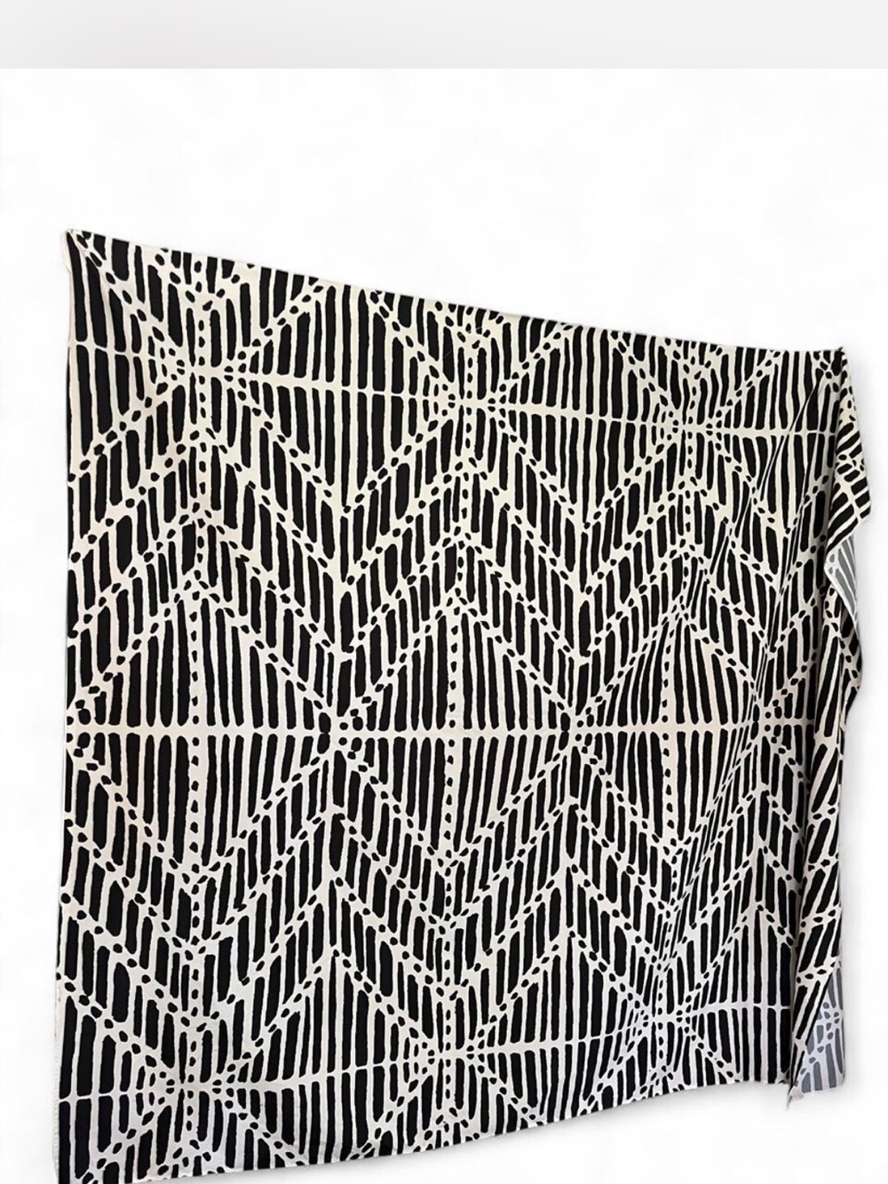 Black and White Geometric Wall Tapestry
